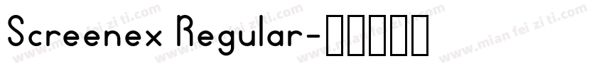 Screenex Regular字体转换